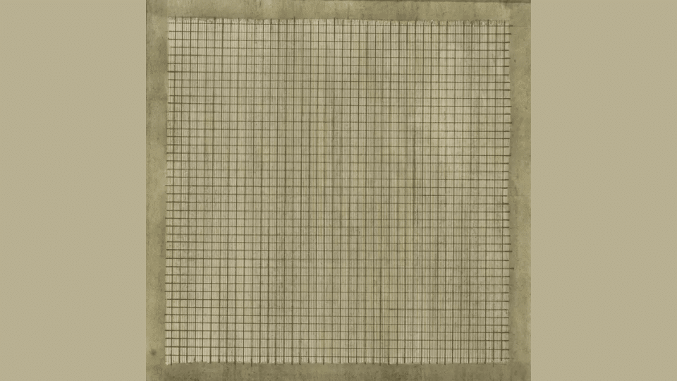 minimalist abstraction agnes martin grid paintings