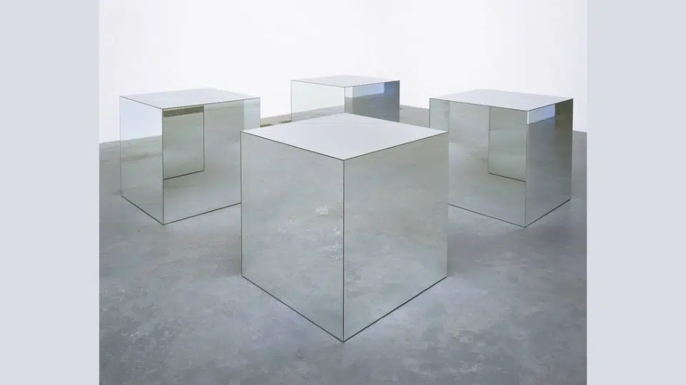 robert morris – untitled mirrored cubes 1965