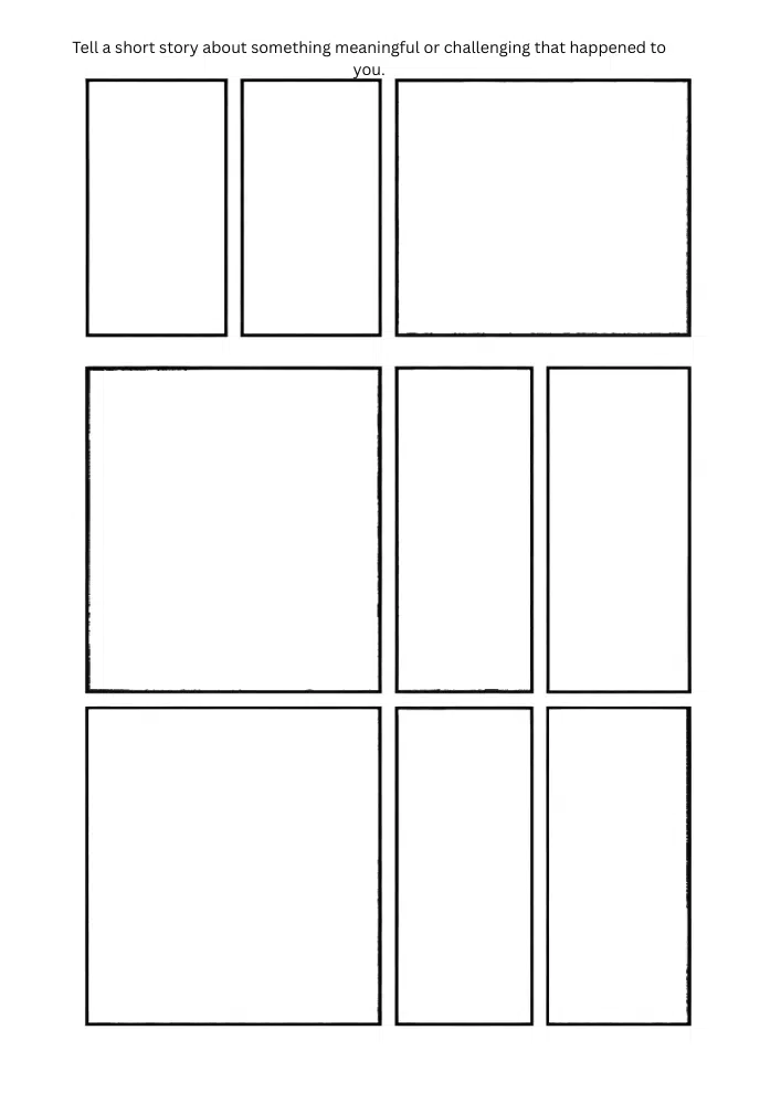 story panels comic reflection