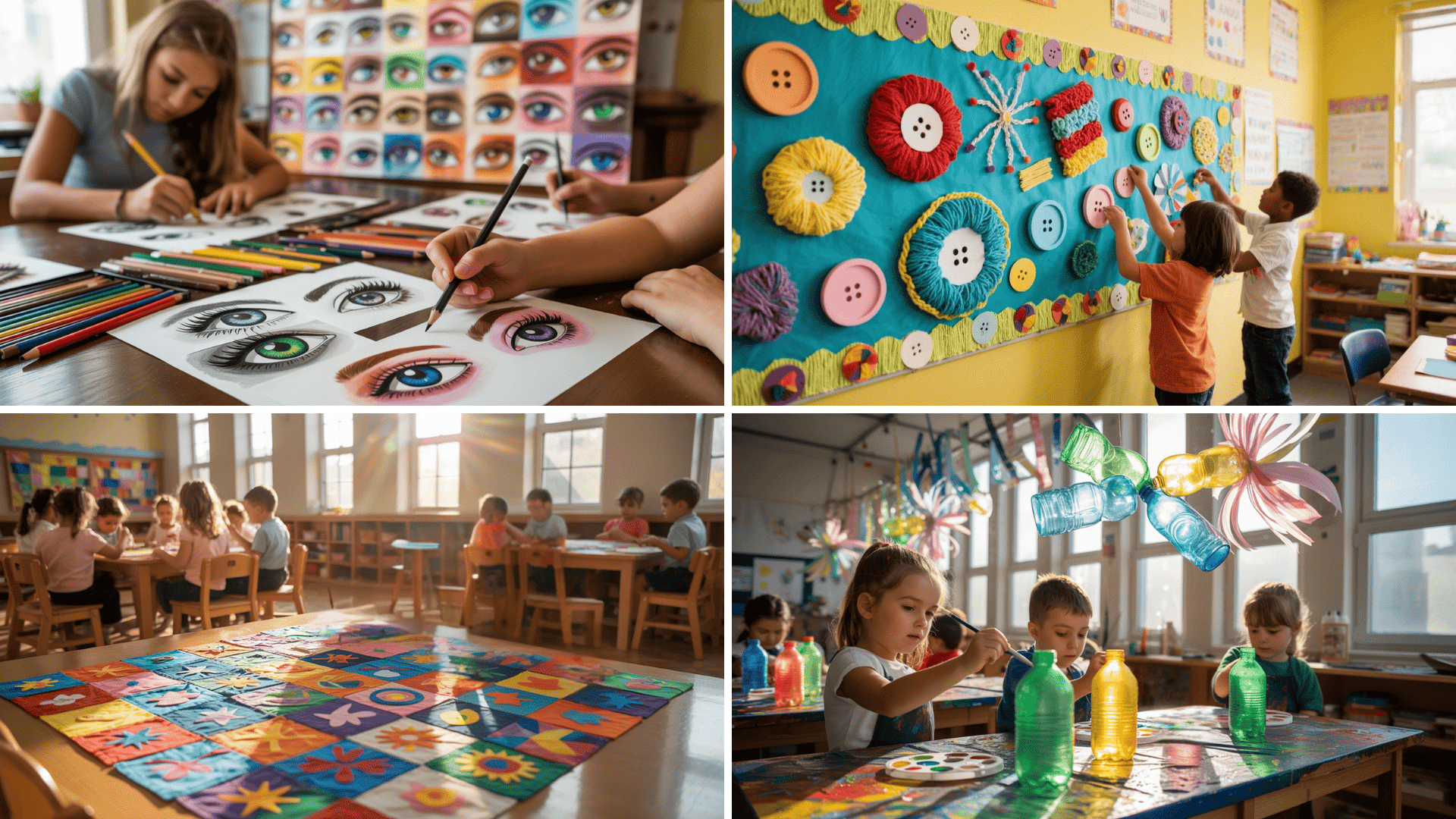 classroom and educational collaborative art projects