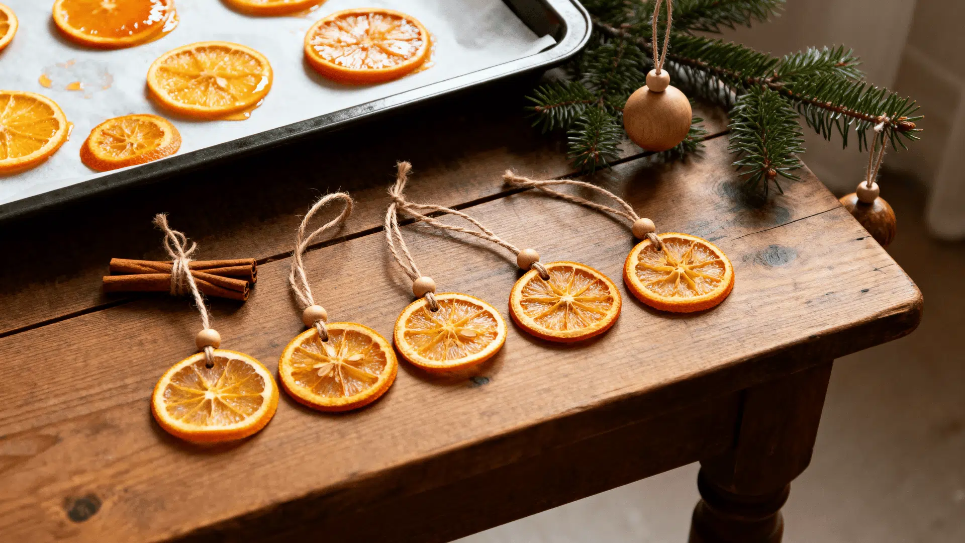 dried orange slice ornaments