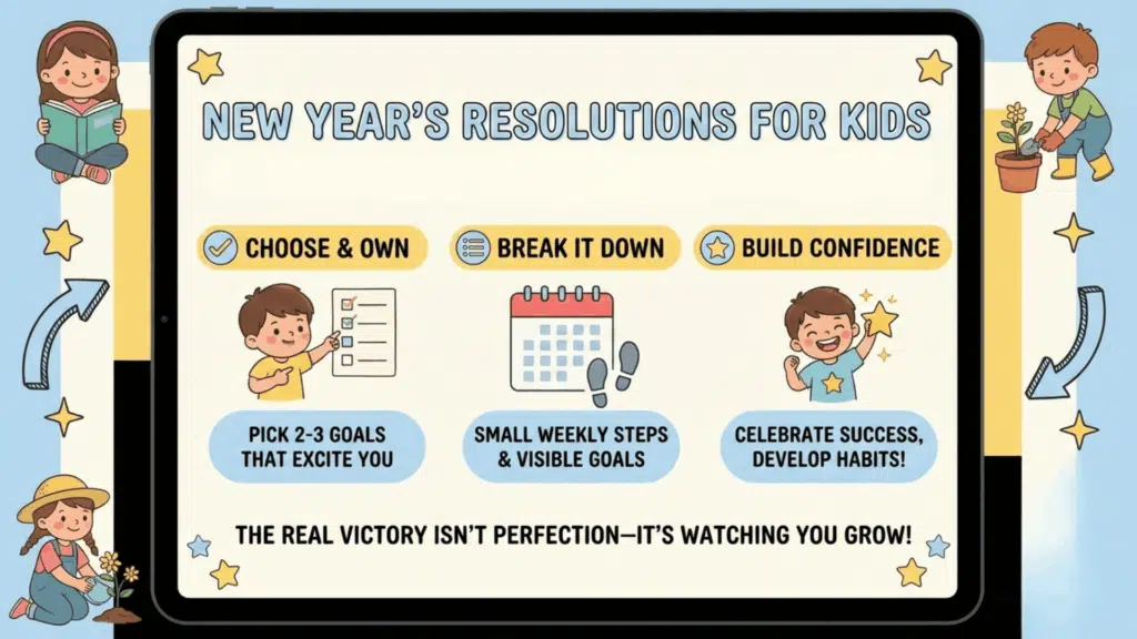 45 Inspiring New Year's Resolutions for Kids
