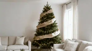 ribbon and lights tree