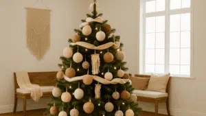 textured neutral tree