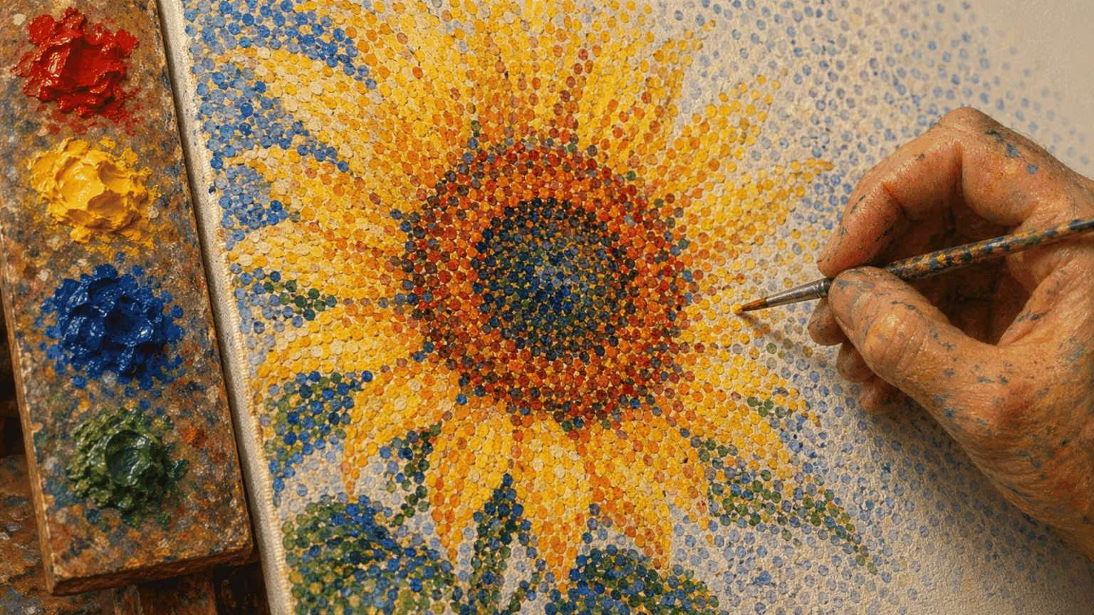 Pointillism Pattern How Pointillism Art Turns Tiny Dots Into Masterpieces? - Making Art Fun