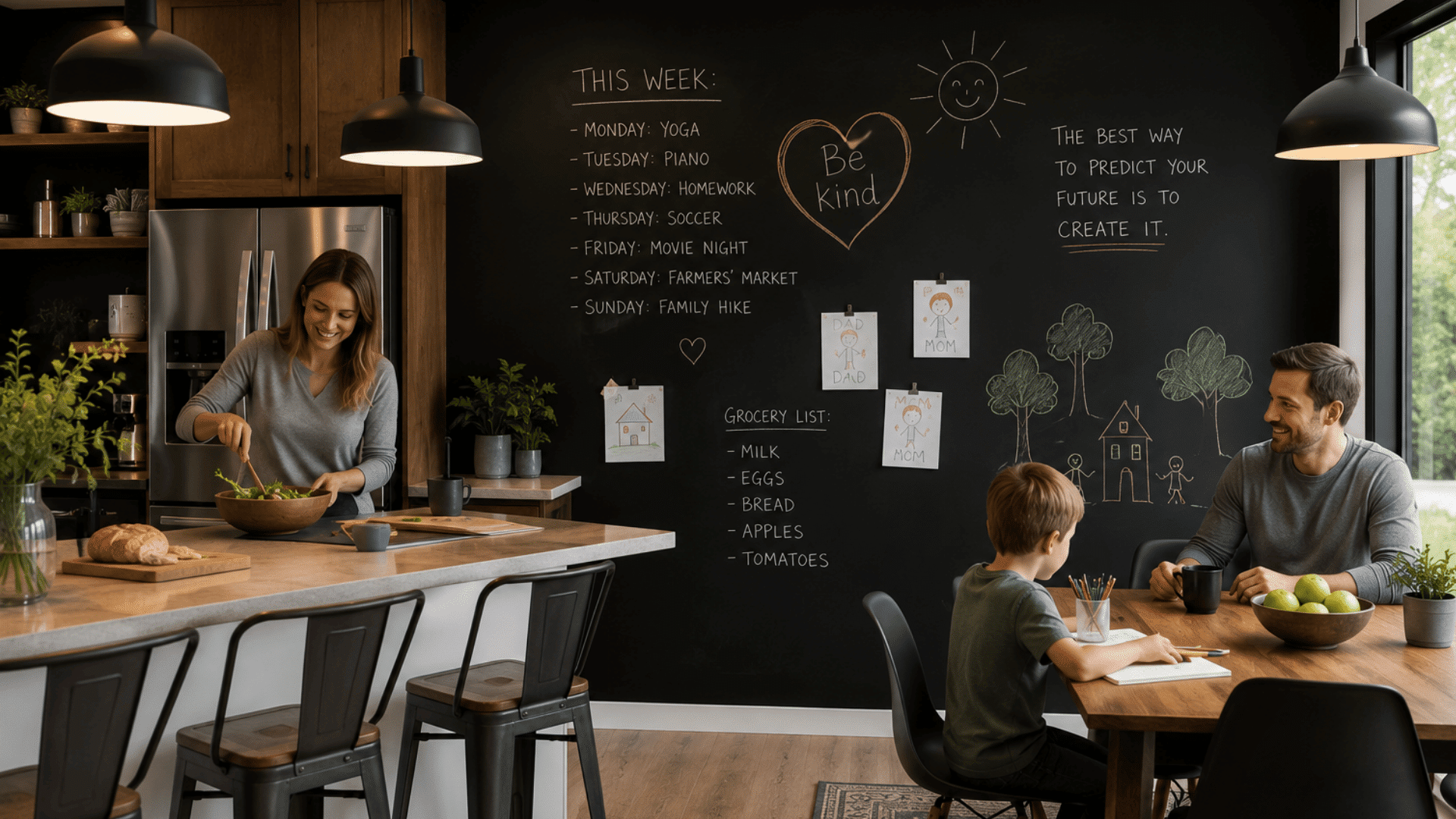 chalkboard paint technique