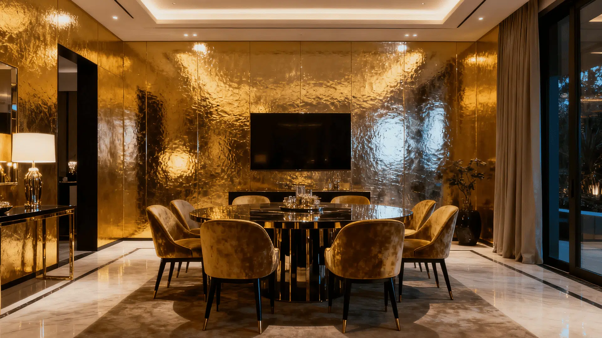 metallic wall finish technique