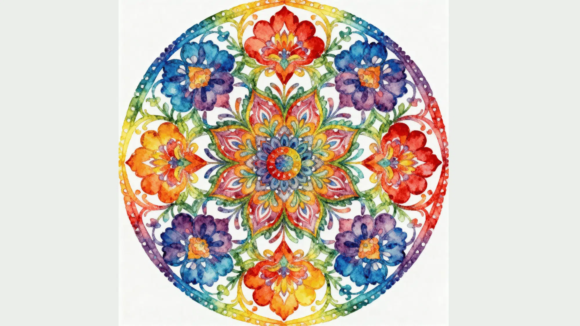 radial balance design with circular patterns spreading from center creating strong focal point composition