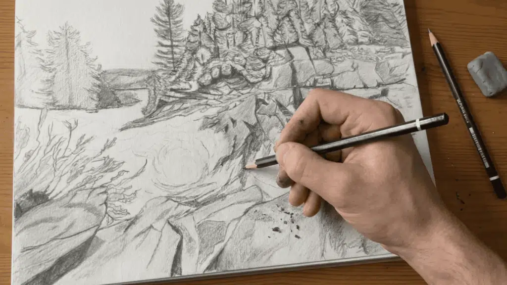 artist-sketching