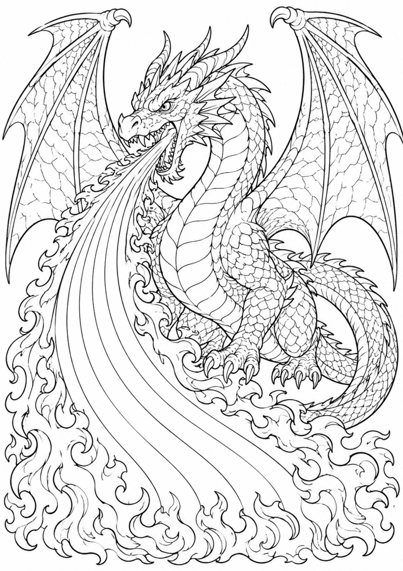 dragon-breathing-rainbow-fire-coloring-page