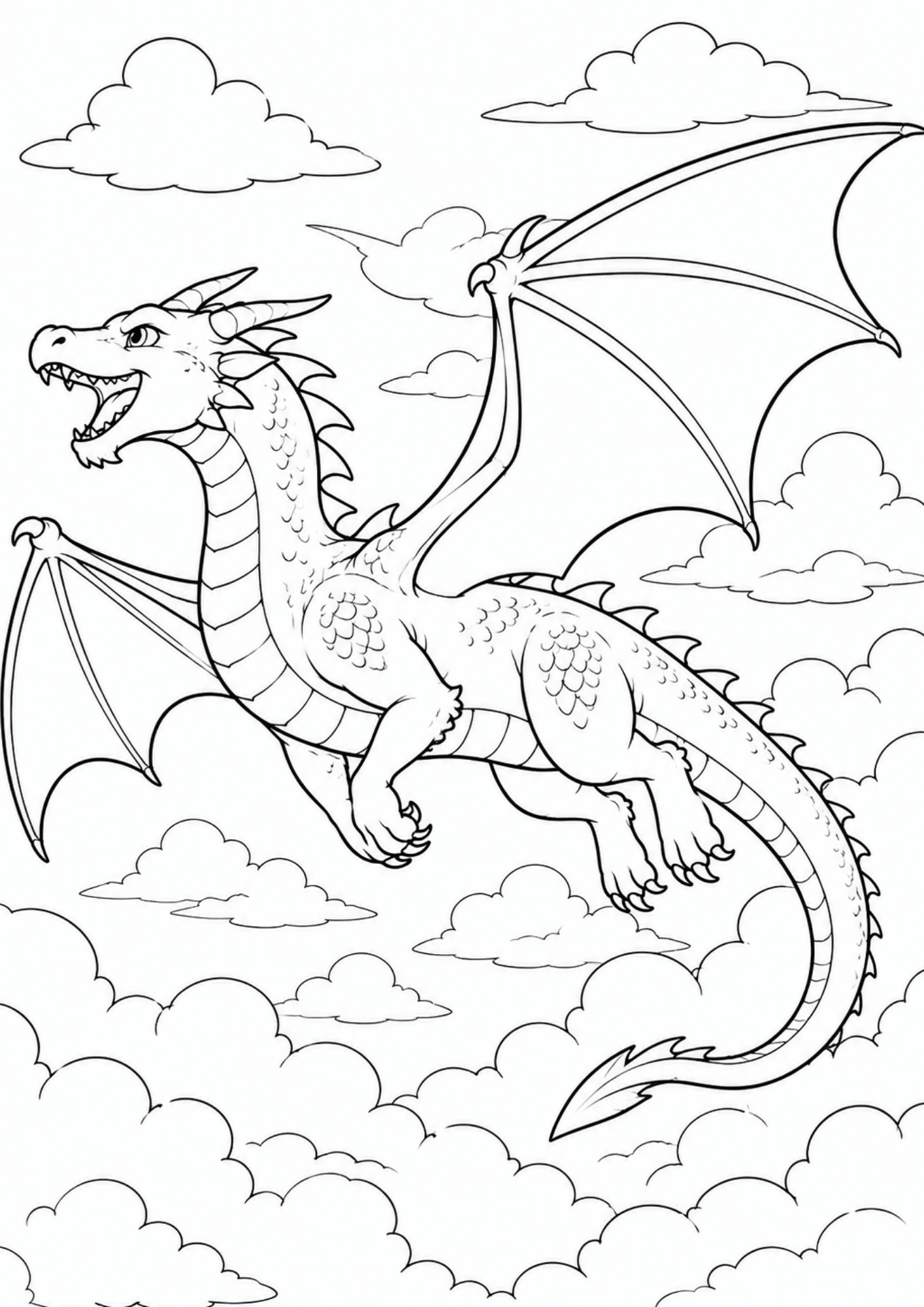 dragon-in-flight-coloring-page