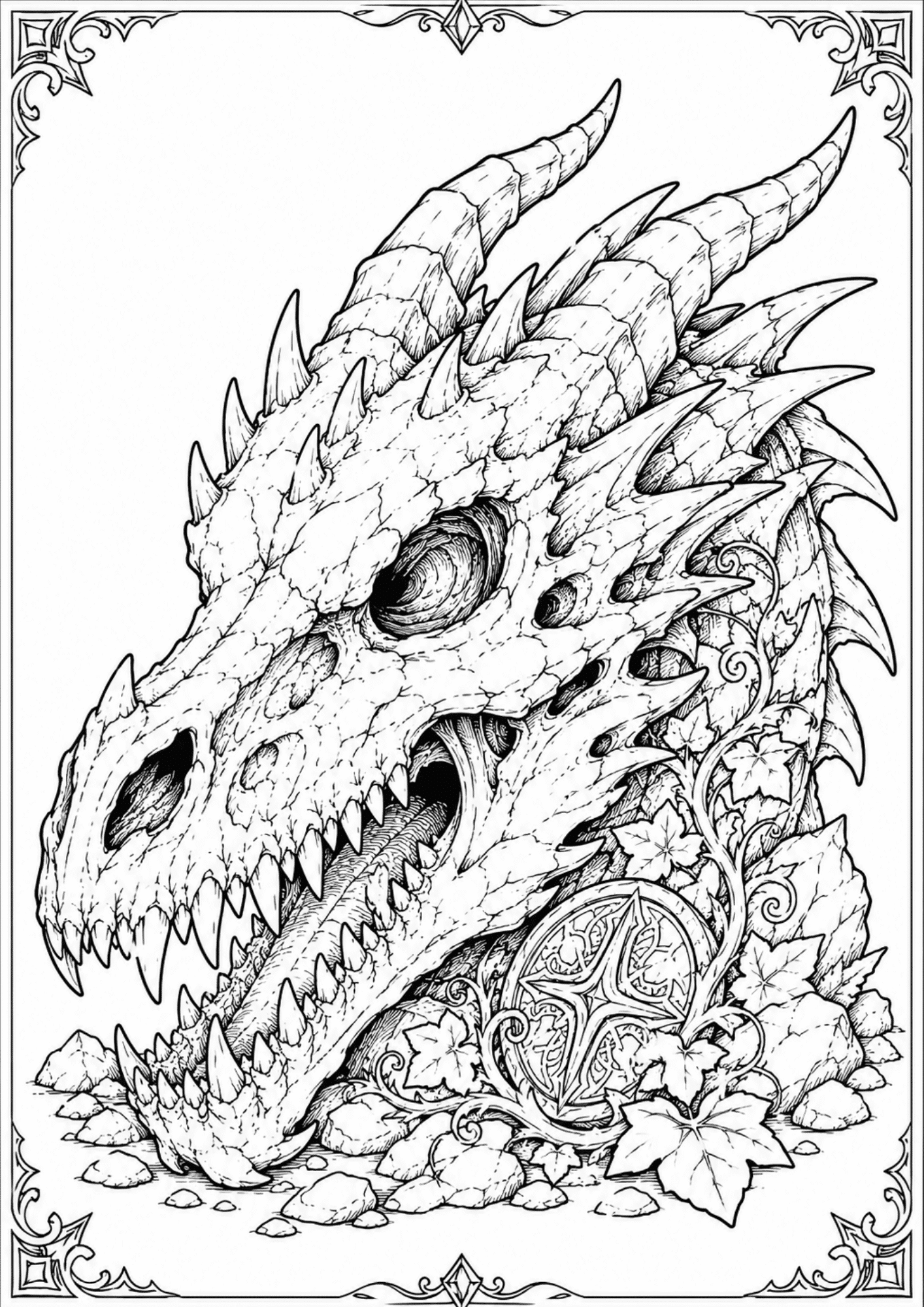 dragon-skull-coloring-page
