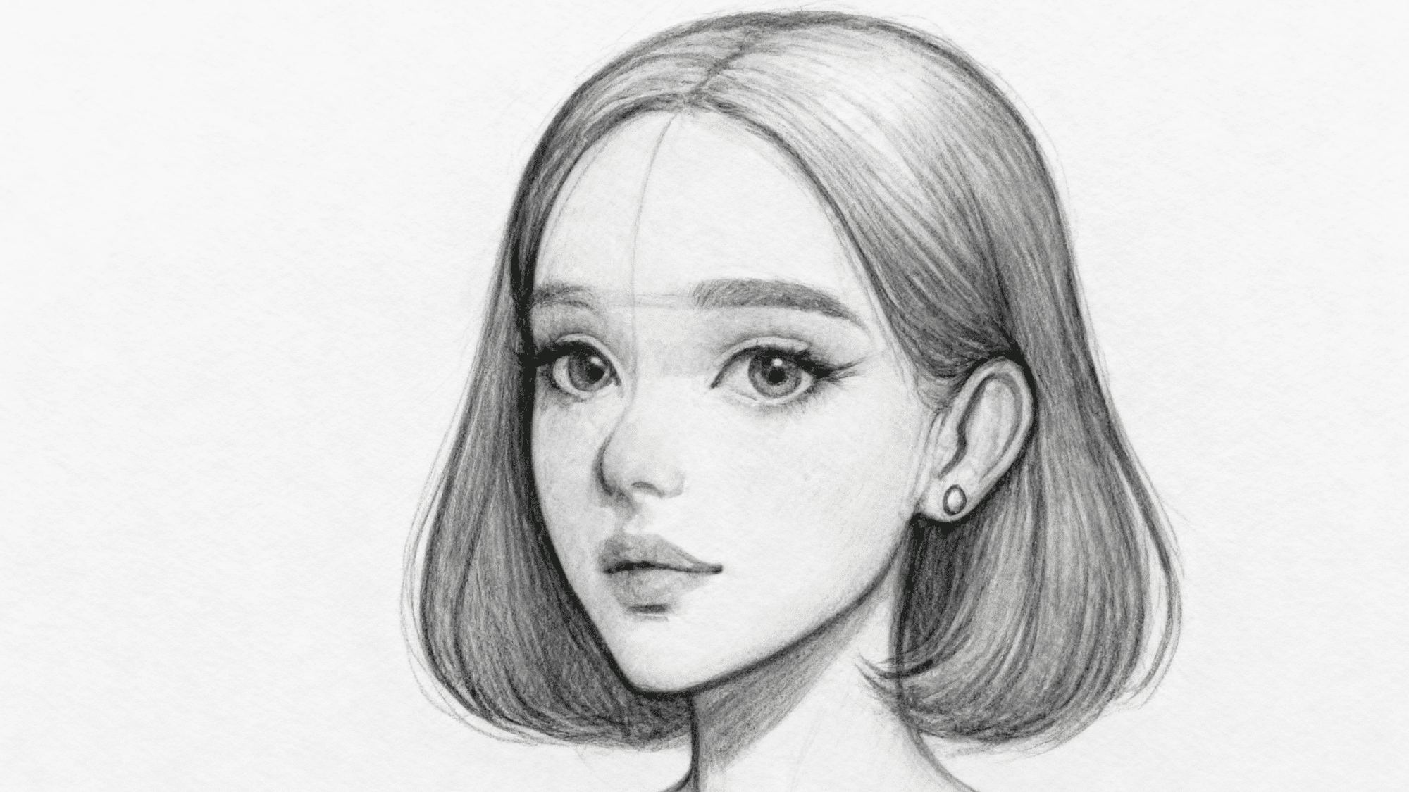 final shading of the human face and adding detailed features