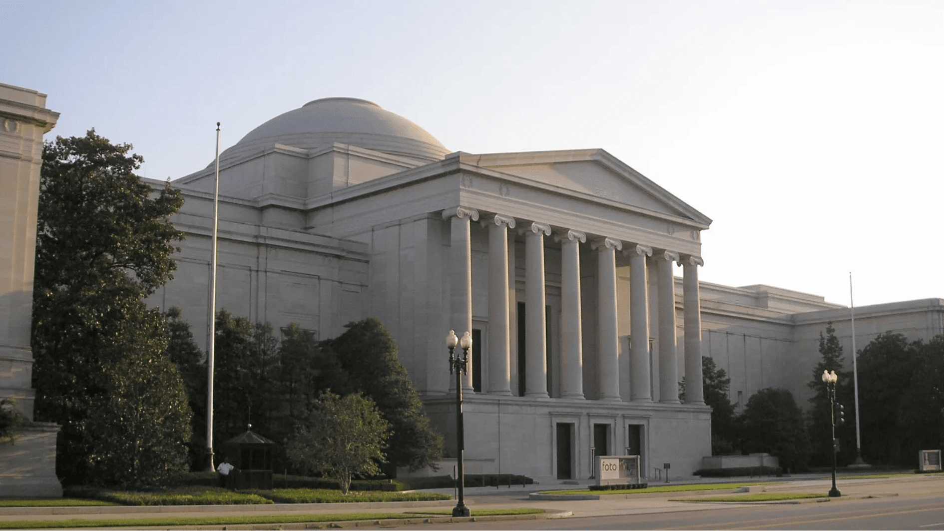 national gallery of art in washington dc with museum building and sculpture garden