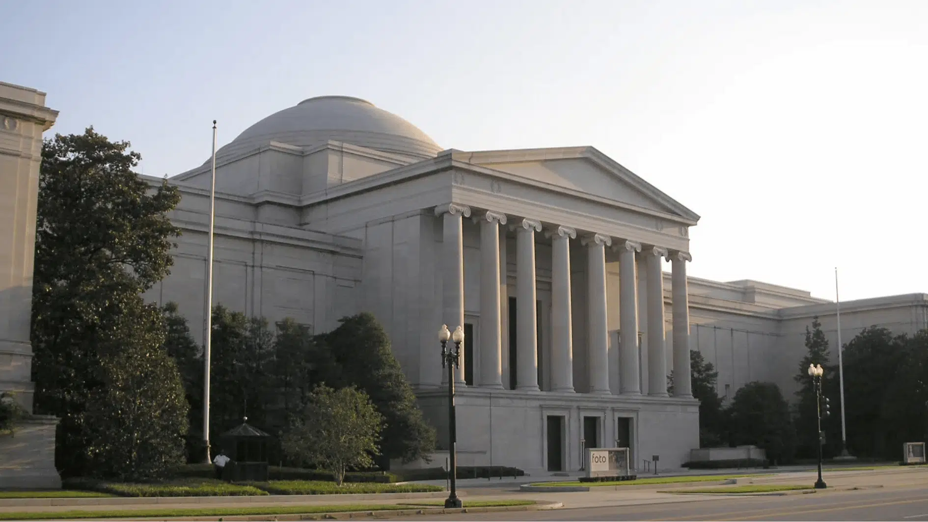 national gallery of art in washington dc with museum building and sculpture garden