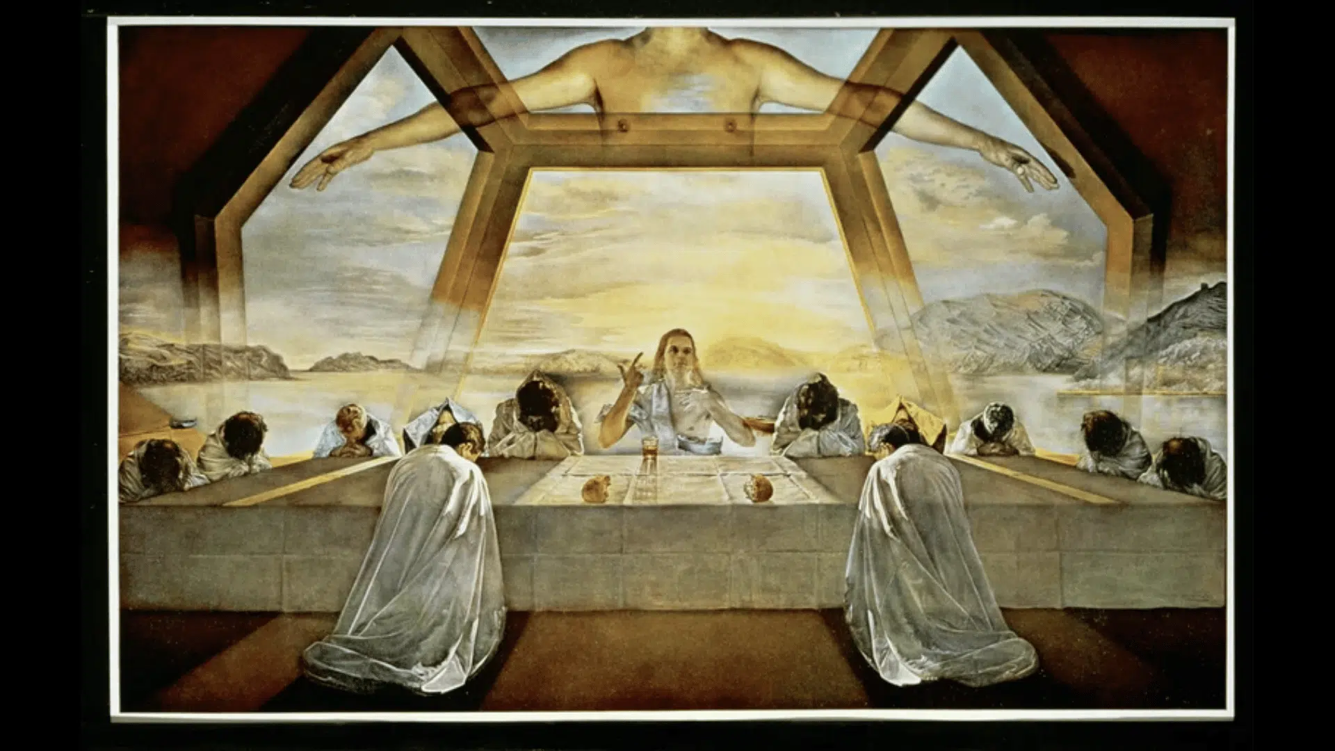 The Sacrament of the Last Supper featuring geometric composition