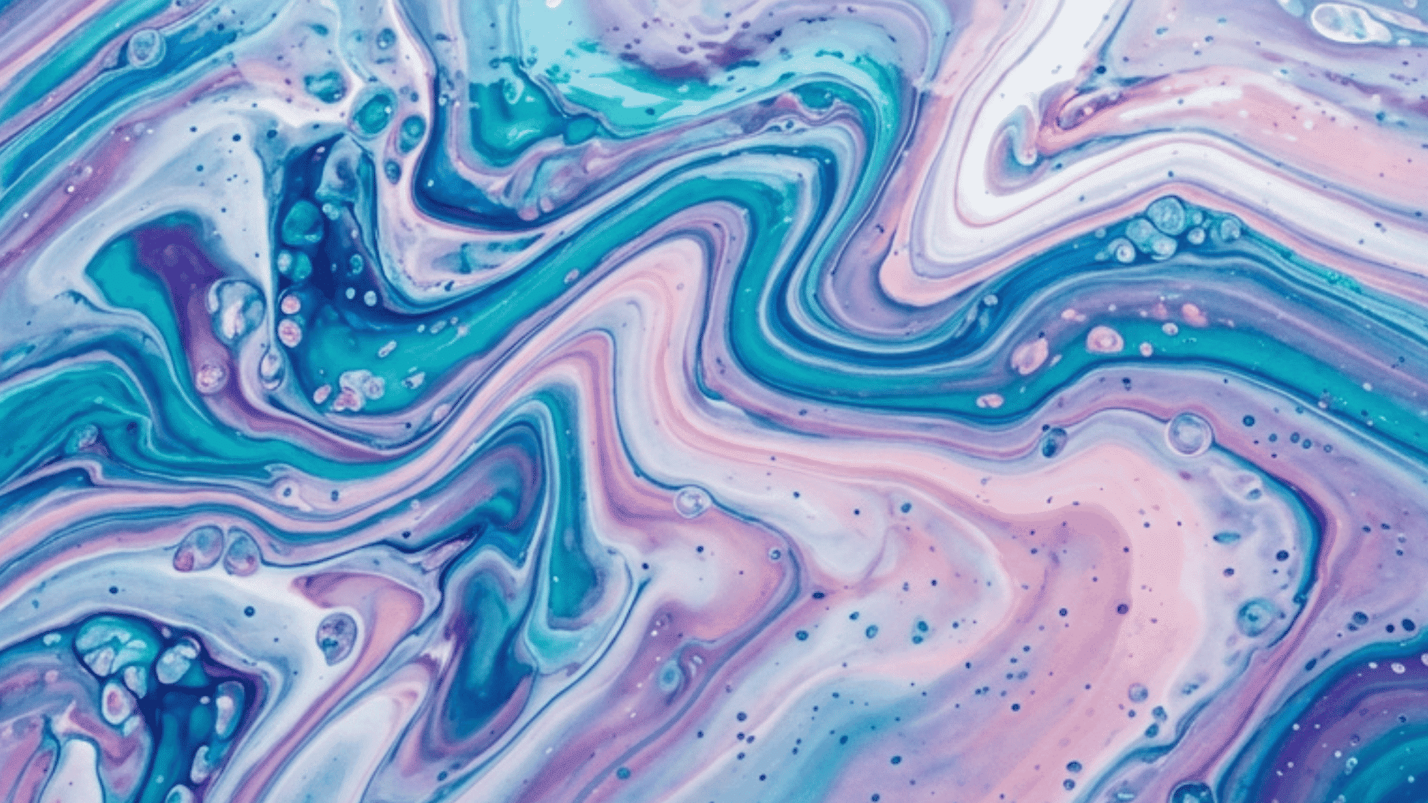 acrylic fluid pour painting with flowing colors swirling patterns and glossy abstract movement on canvas