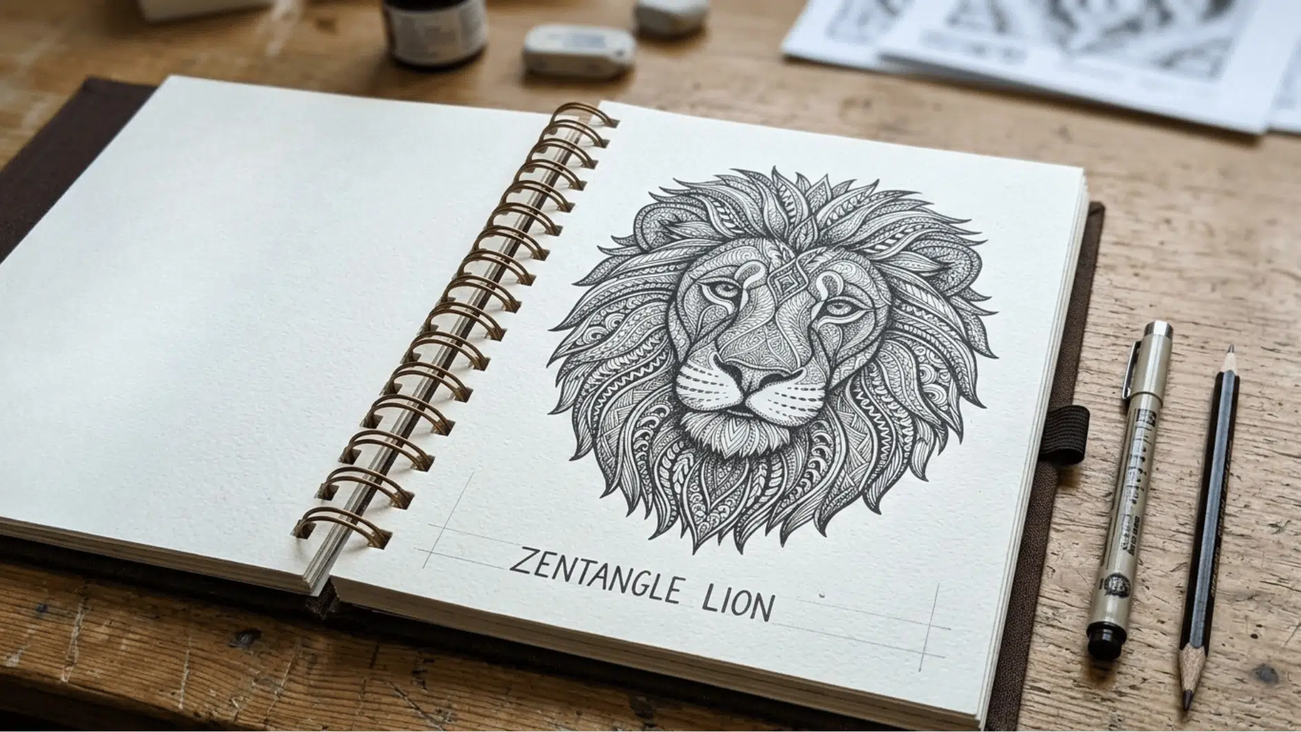 lion-zentangle-art