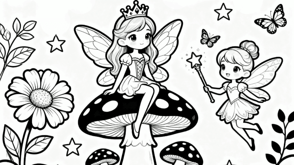 printable-fairy-coloring-pages