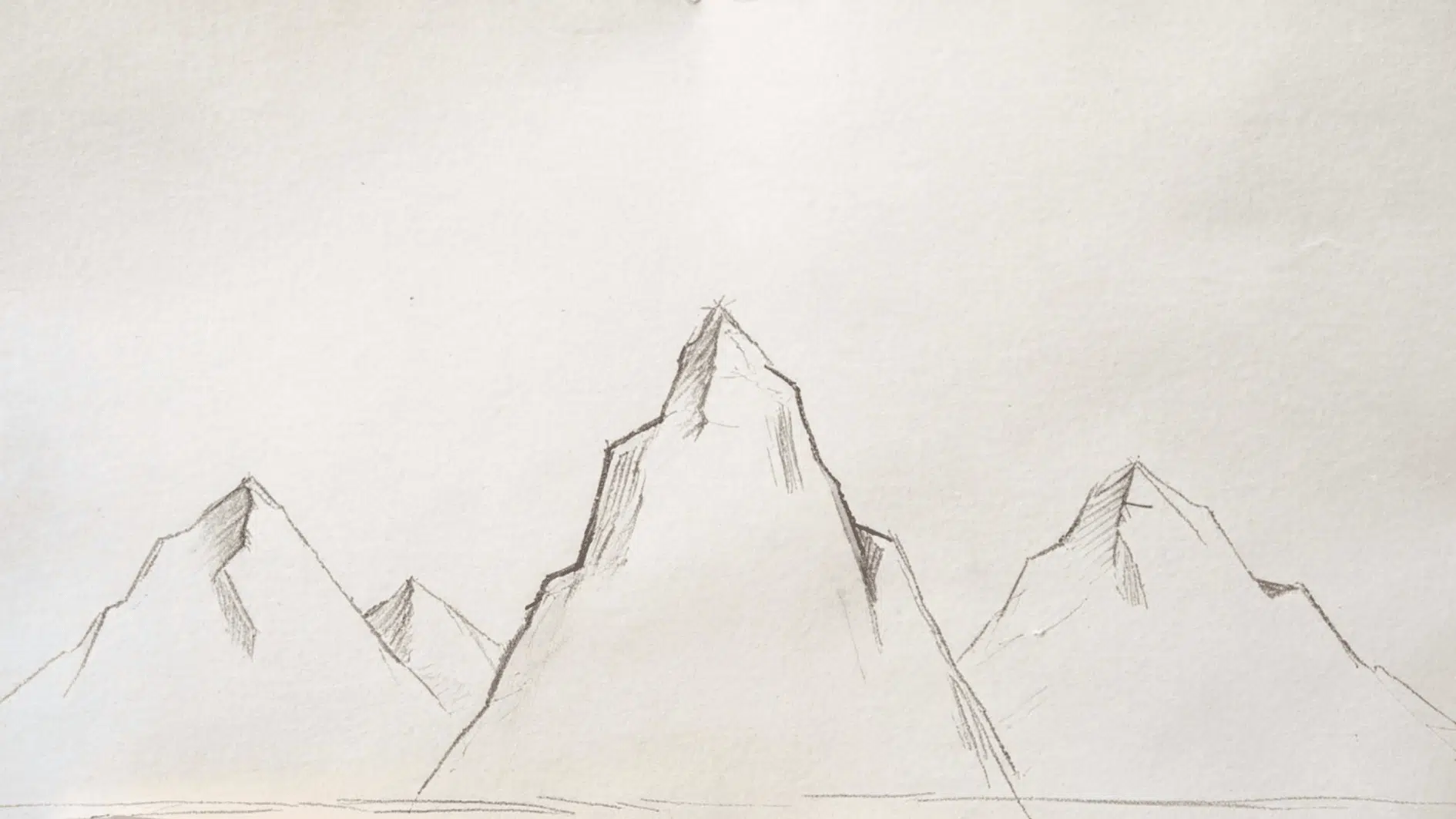 main mountain shape sketch