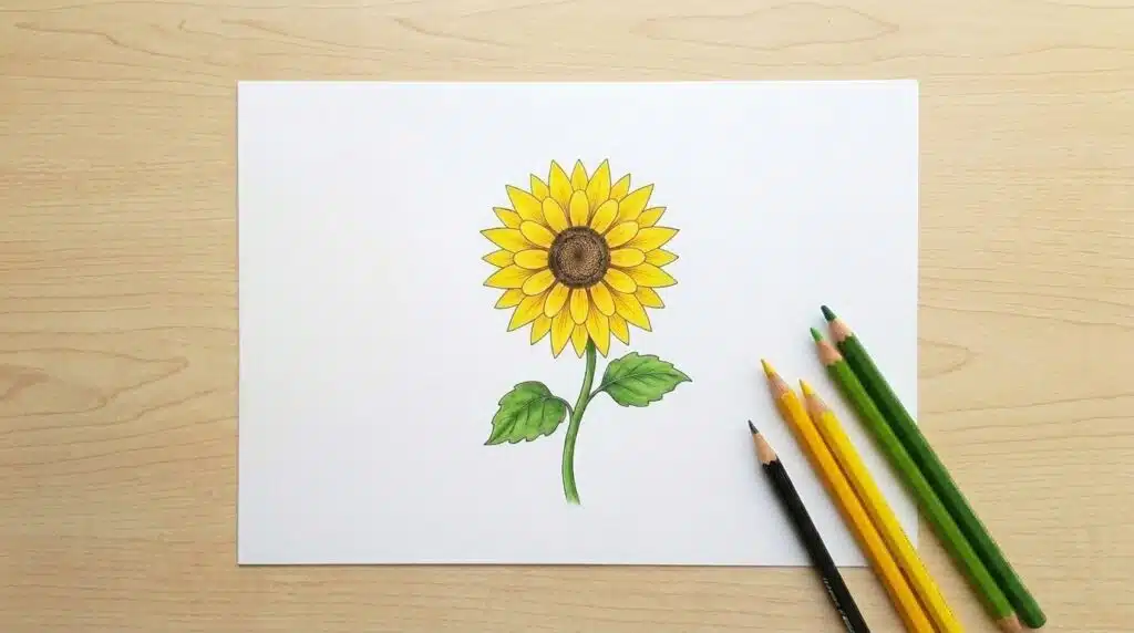 Sunflower_real_and_sketch_pencils_202606121419