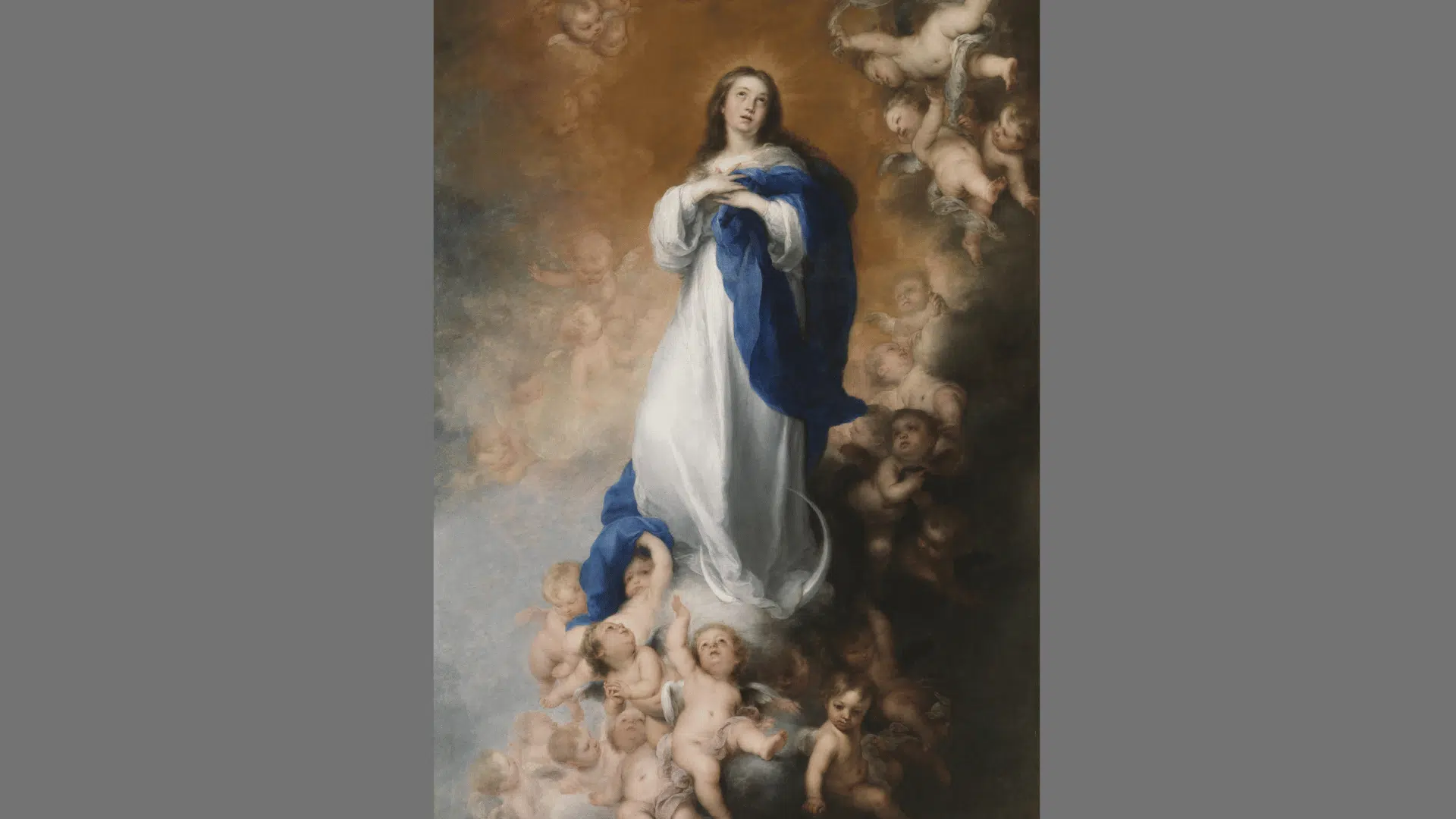 The Immaculate Conception of Los Venerables, showing the Virgin Mary surrounded by cherubs