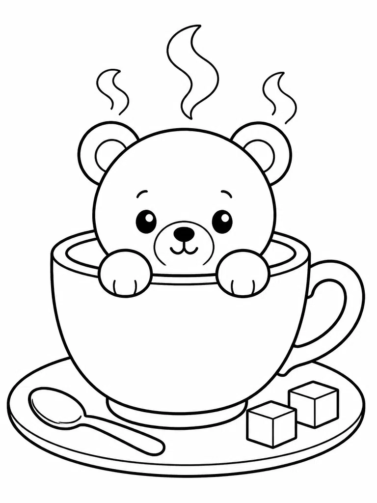 Cozy themes, simple pattern practice, and colorists who enjoy one large decorative object.