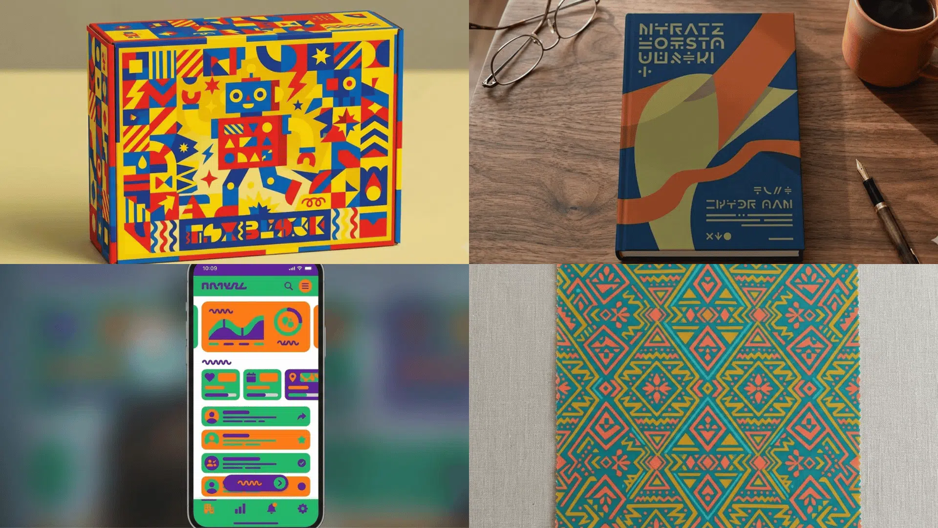 collage for triadic color gallery for the users to go with.