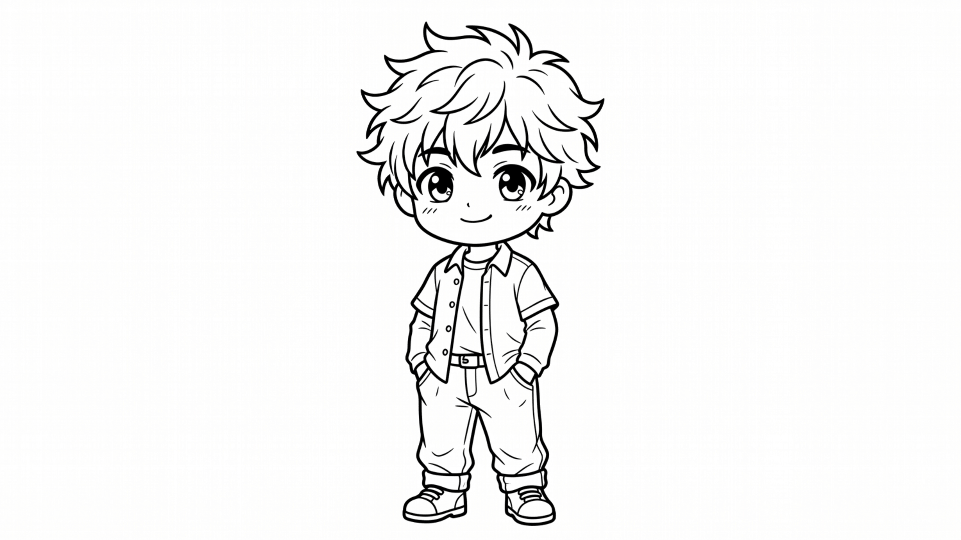 Cute chibi character sketches