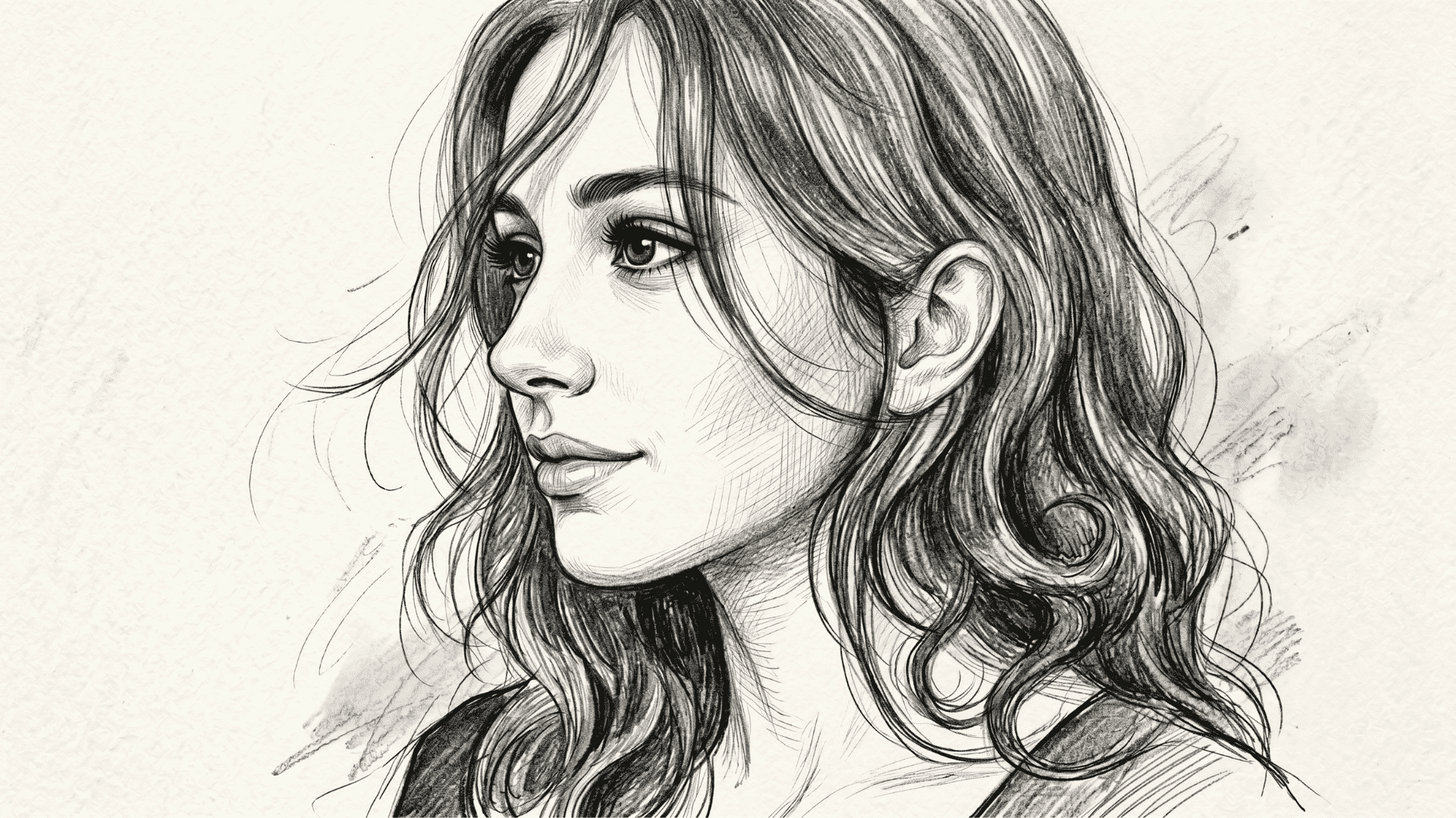 Realistic pencil drawings with detailed shading