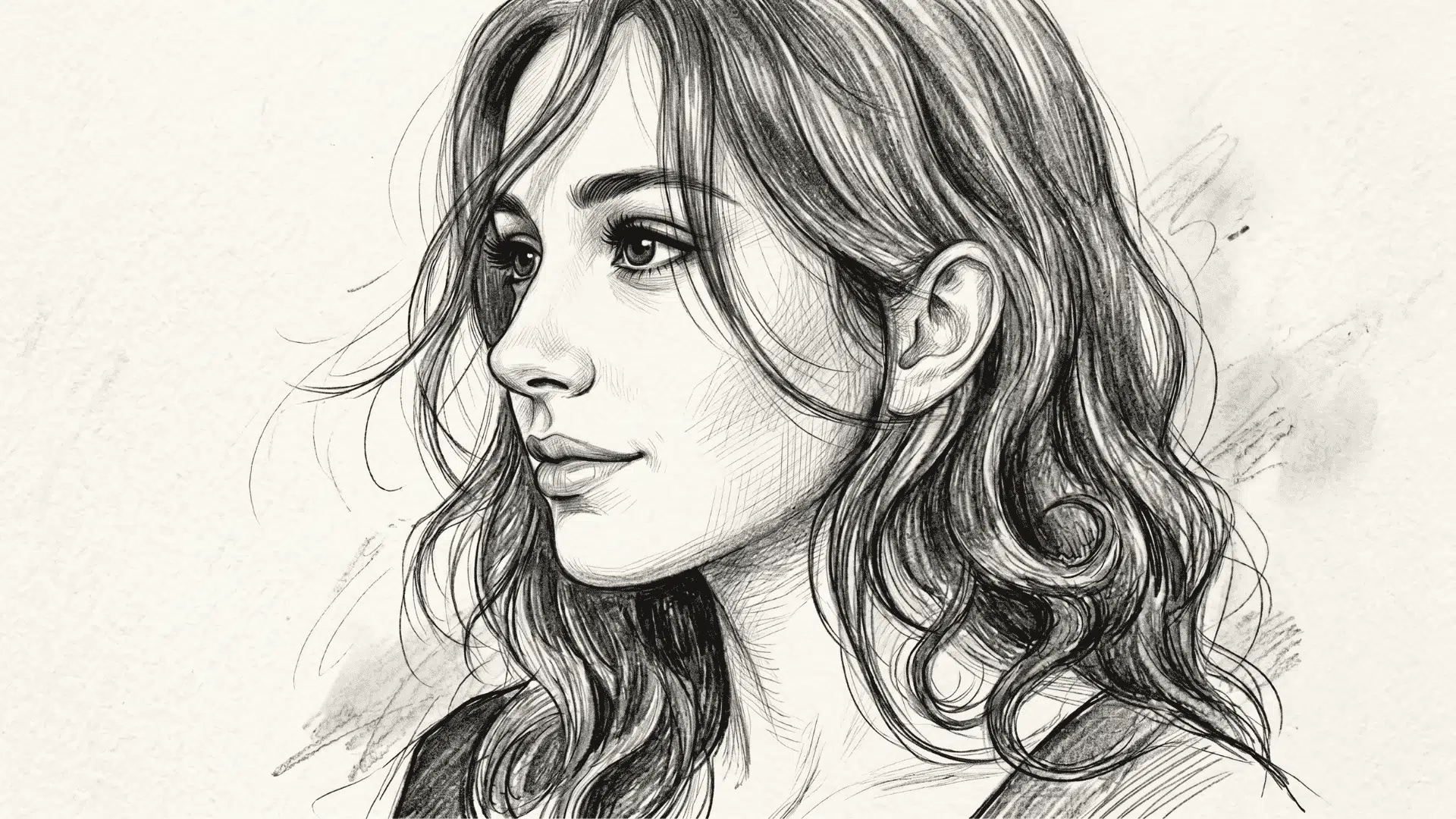Realistic pencil drawings with detailed shading