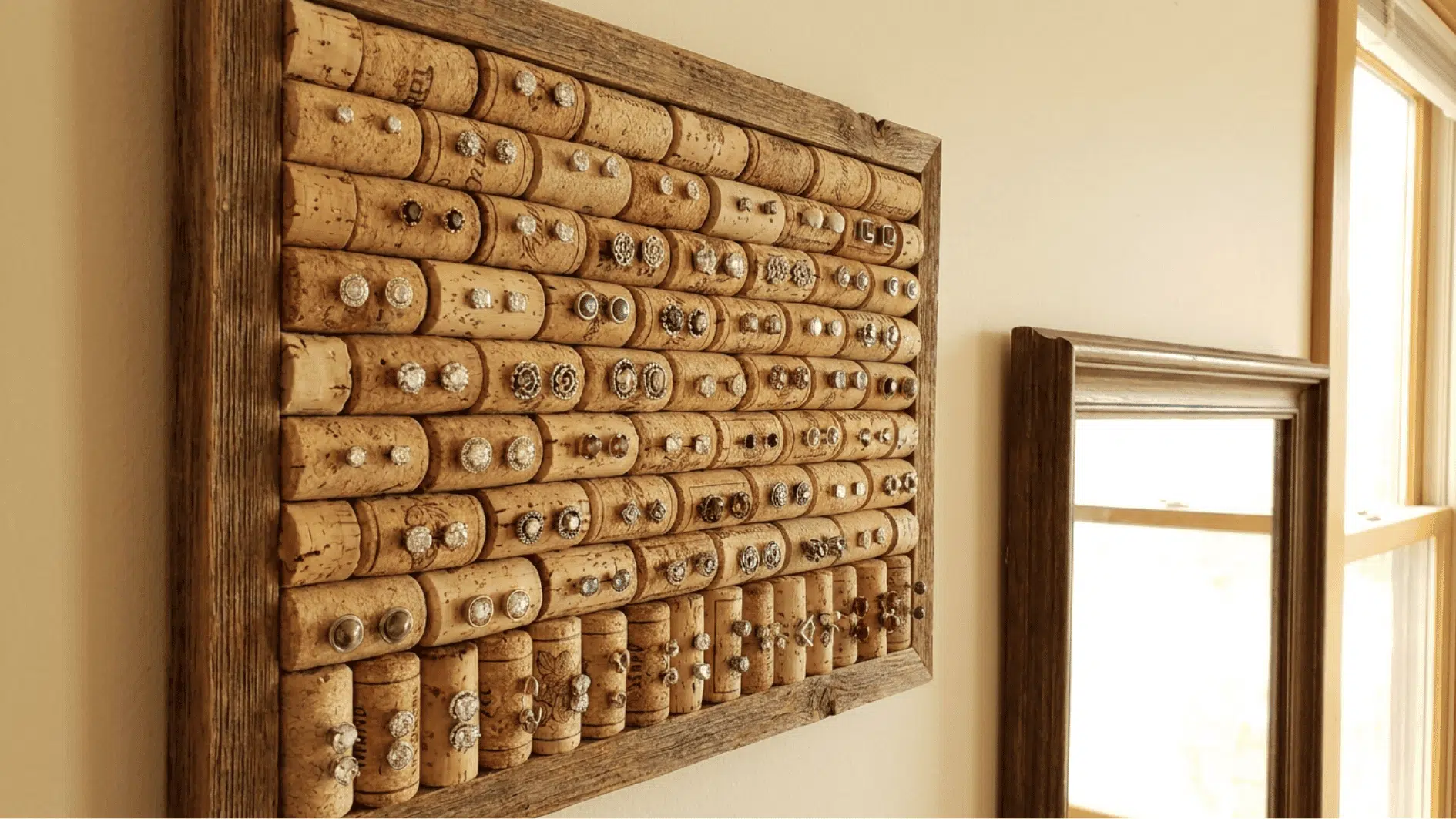wine cork earring holder for stud earrings diy project