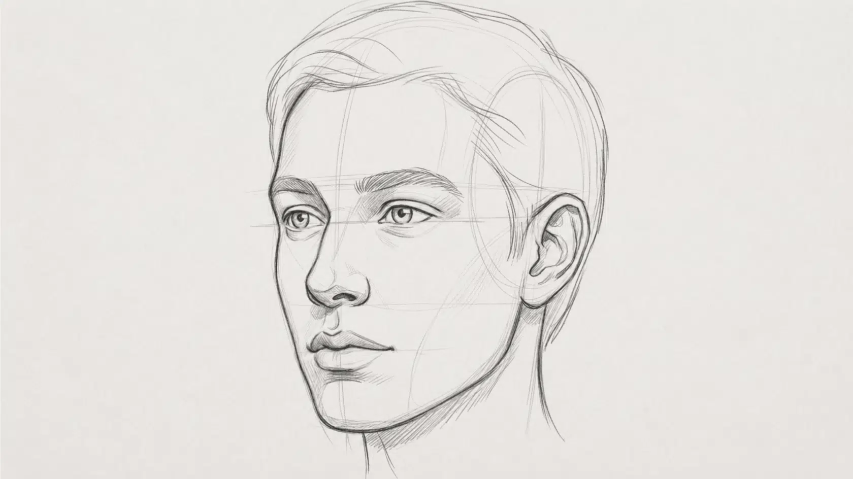 loomis method head construction with facial features