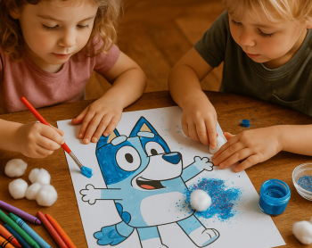 bluey family coloring pages