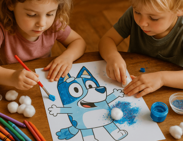 bluey family coloring pages